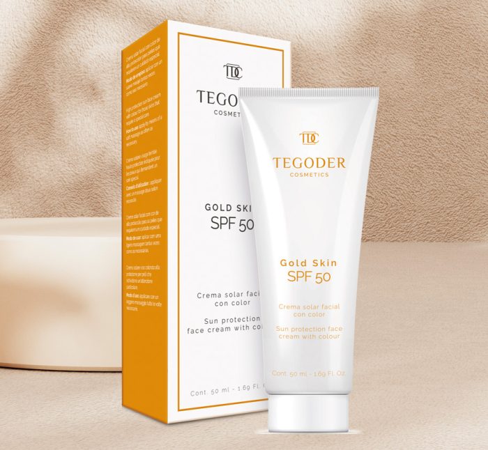 Imagen de la Crema Solar Sun Block SPF 50 de Tegoder Cosmetics.