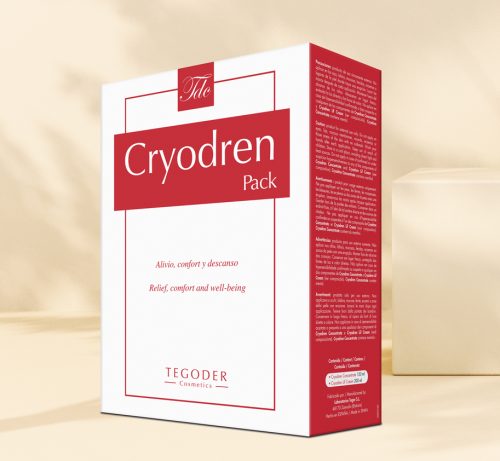 Imagen del estuche del Cryodren pack de Tegoder Cosmetics