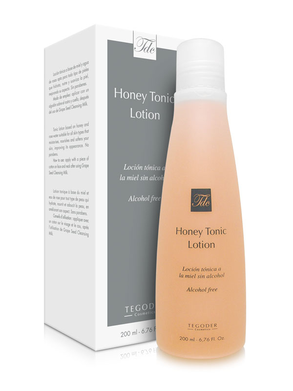 Bote Honey Tonic Lotion, loción tónica sin alcohol